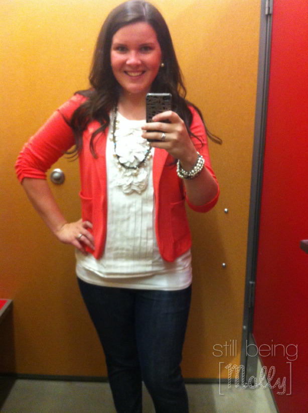 Coral Blazer - Trend of the Month - still being [molly]