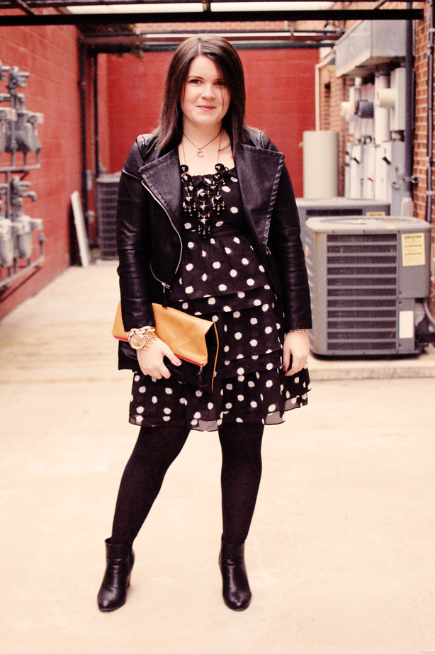still being molly: polka dots and leather