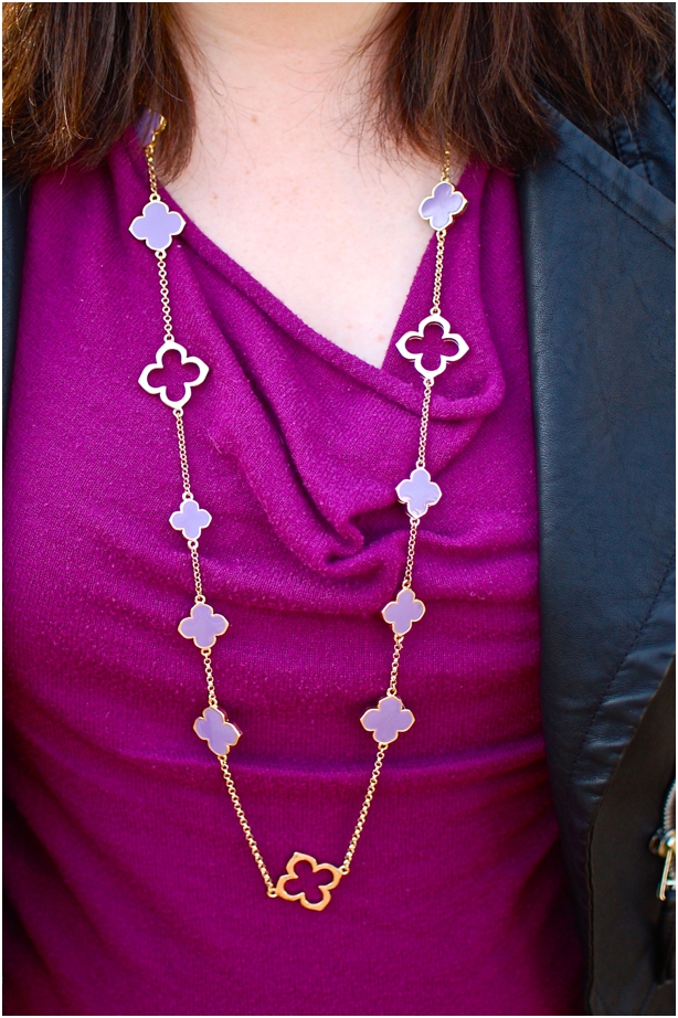 still being molly - quatrefoil necklace - everyday icing giveaway!