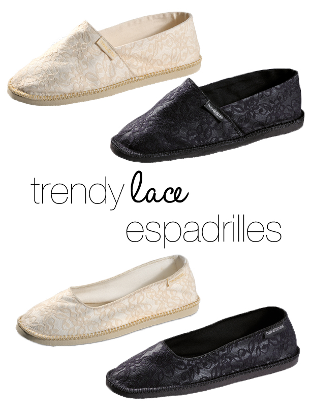 Trendy Lace Espadrilles from Havaianas