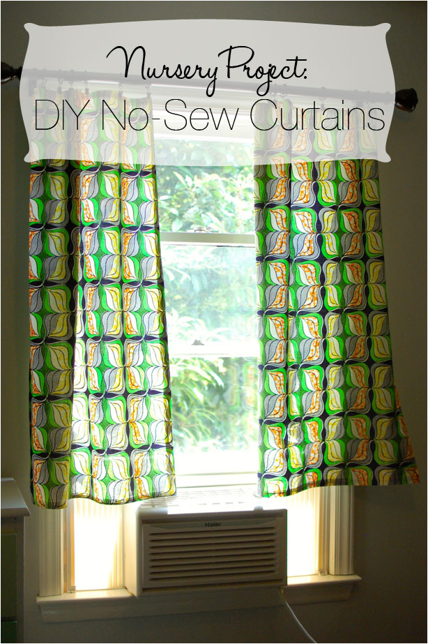 DIY No-Sew Curtains | Nursery Project