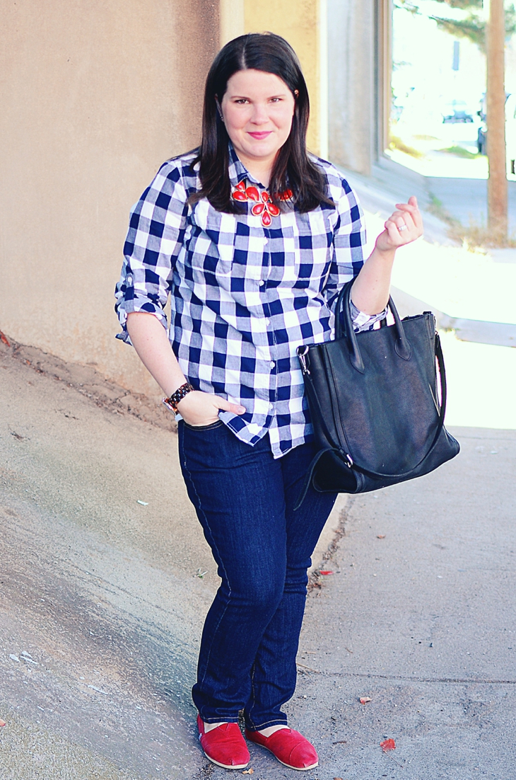 Fall Fashion | Gingham and Red