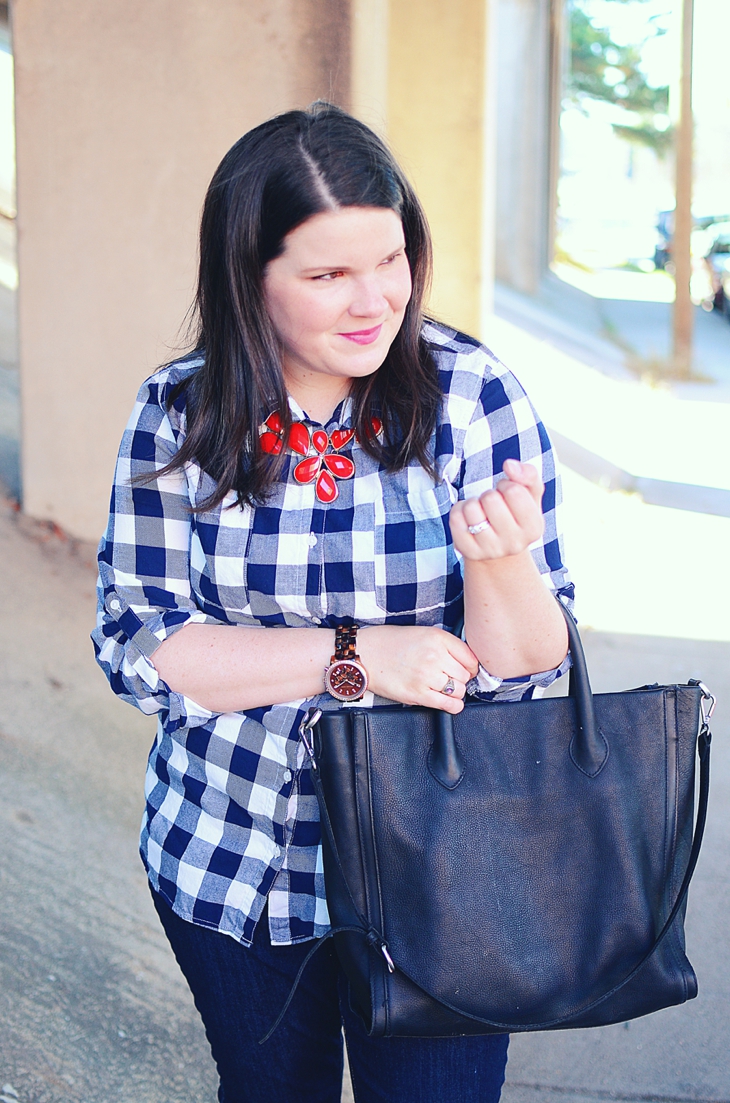 Fall Fashion | Gingham and Red