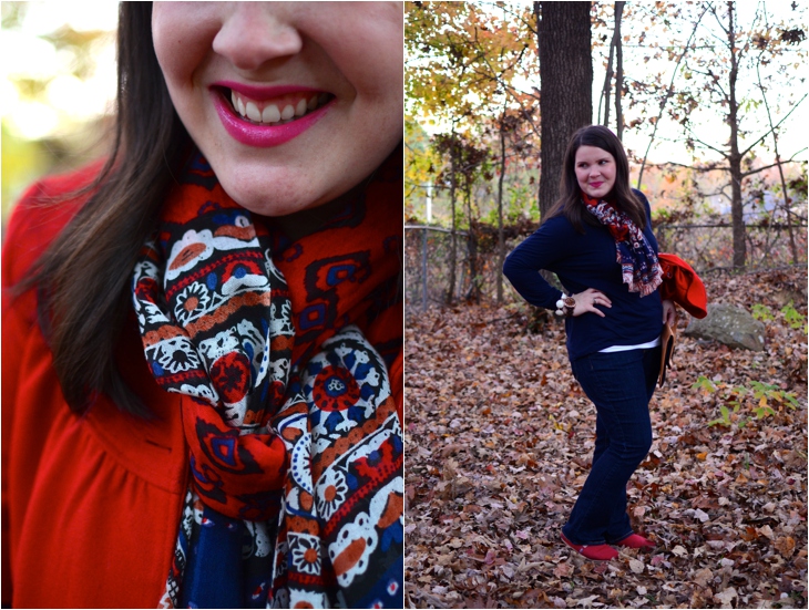 Fall fashion - Navy and red