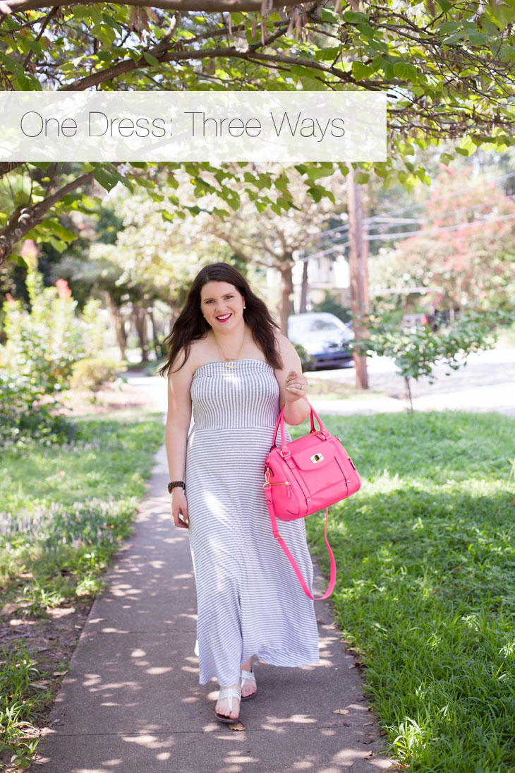 Gap striped maxi sale dress